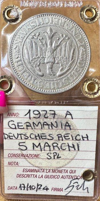 Duitsland, Weimar Republiek 5 Reichsmark 1927 A / Berlin, Postzegels en Munten, Munten | Europa | Niet-Euromunten