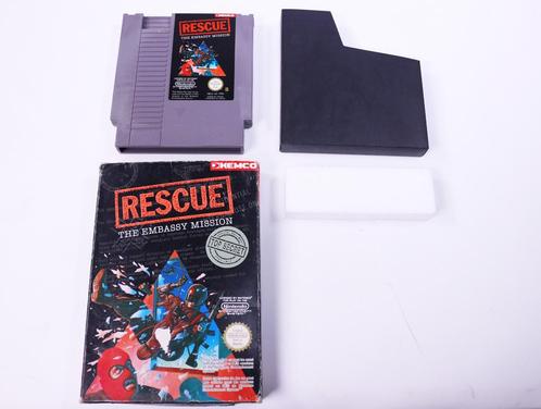 NES - Rescue The Embassy Mission - Game + Box (C-Grading), Spelcomputers en Games, Games | Nintendo NES, Ophalen of Verzenden