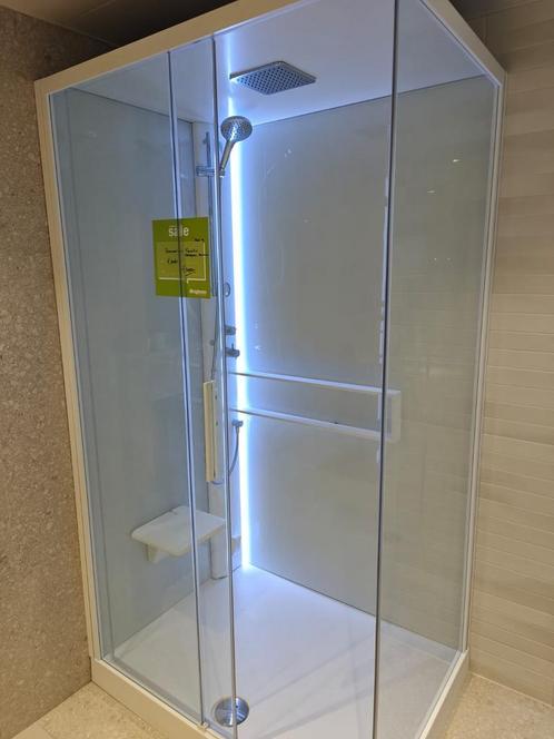 Showmodel Novellini Glax Stoomcabine 120x90cm, Doe-het-zelf en Verbouw, Sanitair, Douche, Nieuw, Glas, Ophalen