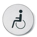 Almar Pictogram rolstoel zelfklevend rond, Nieuw, Overige typen, Verzenden