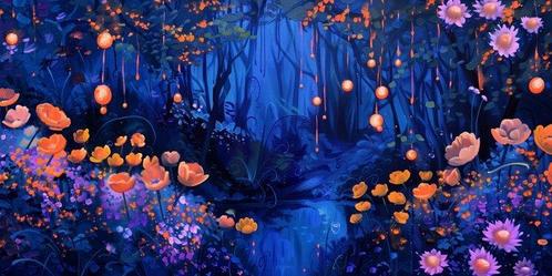 Shayer - Mystic Garden - XXL, Antiek en Kunst, Kunst | Schilderijen | Modern