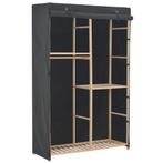 vidaXL Kledingkast 3-laags 110x40x170 cm stof grijs, Verzenden, Nieuw