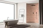Wandtegel Sartoria Handvorm Rosa Roze Glans 5x25, Nieuw, 20 tot 40 cm, 10 m² of meer, Wandtegels
