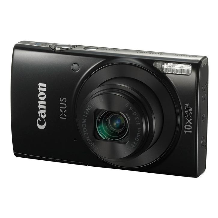 Canon IXUS 180 Digitale Compact Camera - Zwart (In doos), Audio, Tv en Foto, Fotocamera's Digitaal, Zo goed als nieuw, Verzenden