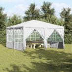 vidaXL Partytent met 8 Zijwanden - Wit - 4 x 4 m - PE, Verzenden, Nieuw, Partytent