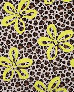 French Terry Neon Bloemen Panter, Nieuw, Overige kleuren