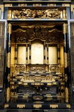 Huisheiligdom  (butsudan) - Gelakt hout, Verguld hout,