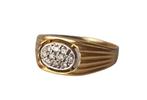 Ring - 18 karaat Geel goud Diamant  (Natuurlijk)