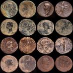 Romeinse Rijk. Augustus, Claudius I, Vespasian (2),, Postzegels en Munten, Munten | Europa | Niet-Euromunten