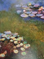 Claude Monet - Waterlilies, Harmony in Blue, 1894 - Artprint, Antiek en Kunst