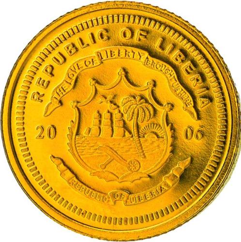 Liberia. 10 Dollars 2006 Panda Proof, Certificate (Zonder, Postzegels en Munten, Munten | Europa | Niet-Euromunten