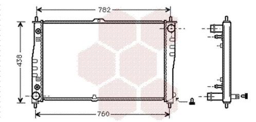 RADIATOR VOOR KIA CARNIVAL GQ 2001-2006 0K55415200A, Auto-onderdelen, Airco en Verwarming, Nieuw, Ophalen of Verzenden