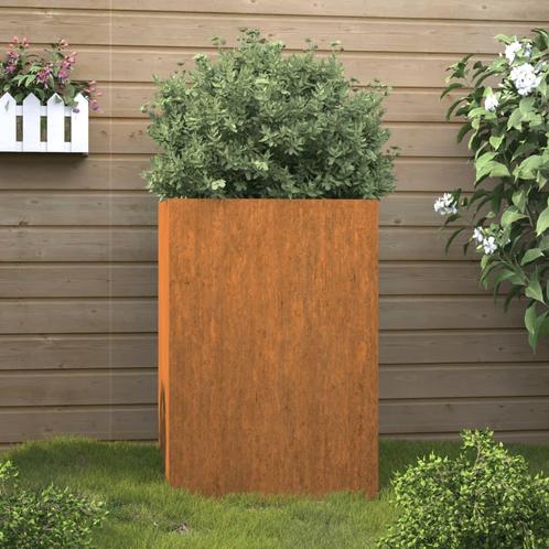 vidaXL Plantenbak 52x48x75 cm cortenstaal, Tuin en Terras, Bloembakken en Plantenbakken, Minder dan 60 cm, Nieuw, Metaal, 60 cm of meer