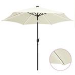 vidaXL Parasol met LED-verlichting en aluminium paal 300 cm, Tuin en Terras, Verzenden, Nieuw