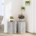 vidaXL Plantenstandaards 2 st 30x30x50 cm bewerkt hout, Verzenden, Nieuw