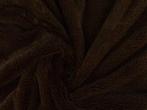 Kortharig bont stof – Bruin, 200 cm of meer, Nieuw, Polyester, Ophalen of Verzenden