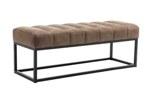 Design bank PETIT BEAUTE 110cm vintage taupe microvezel, Huis en Inrichting, Banken | Bankstellen, Ophalen of Verzenden