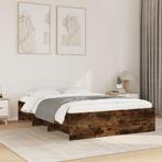 vidaXL Bedframe zonder matras hout gerookt eikenkleurig, Bruin, Verzenden, Hout, Nieuw