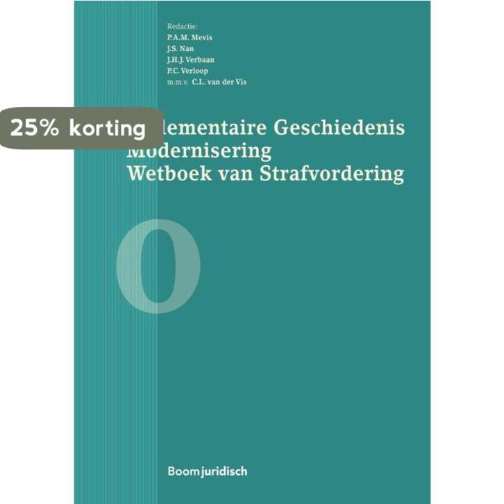 Parlementaire geschiedenis modernisering wetboek van, Boeken, Wetenschap, Zo goed als nieuw, Verzenden