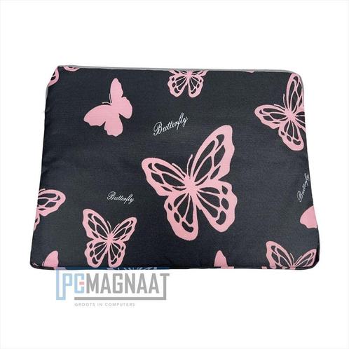 Laptop sleeve vlinderprint spatwaterbestendig 14,6 inch, Computers en Software, Laptophoezen, Nieuw, Ophalen of Verzenden