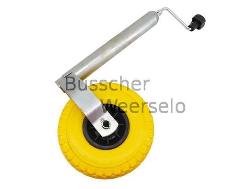 Neuswiel - 48mm - PU Antilek - 3.00*4 - Geel - Aanhangwagen, Auto diversen, Aanhangwagen-onderdelen, Nieuw, Ophalen of Verzenden