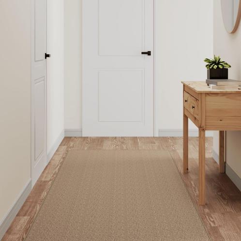 vidaXL Tapijtloper 80x400 cm sisal-look zandkleurig, Huis en Inrichting, Stoffering | Tapijten en Kleden, Bruin, Nieuw, Verzenden