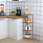 Industriële Hoekkast – 4/5 Lagen Hout en Metaal Opbergrek, Verzenden, Nieuw