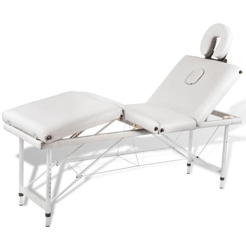 vidaXL Massagetafel inklapbaar met aluminium frame (vier, Sport en Fitness, Massageproducten, Nieuw, Verzenden