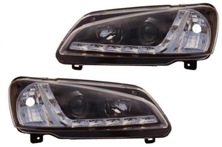Koplampen Peugeot 106 96-.. LED Devil Eyes DRL look zwart, Auto-onderdelen, Overige Auto-onderdelen, Ophalen of Verzenden