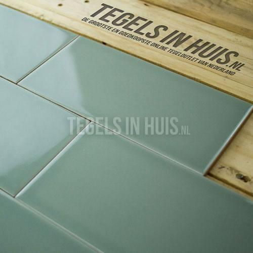 Wandtegel 10x20 cm vt candy groen glans wandtegel, Doe-het-zelf en Verbouw, Tegels, Wandtegels, Nieuw, 10 m² of meer, Keramiek