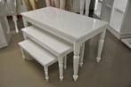 Super high glossy witte tafels
