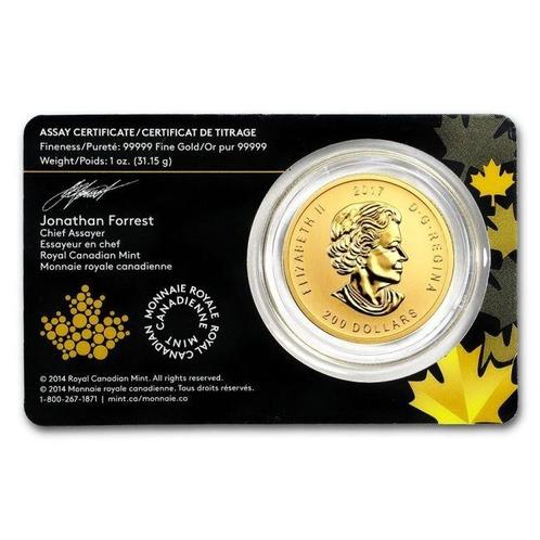 Canada. 200 Dollars 2017 $200 CAD Canada 1 oz Gold Call of, Postzegels en Munten, Edelmetalen en Baren