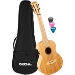 Cascha HH 2314E Bamboo Natural E/A tenor ukelele set, Verzenden, Nieuw