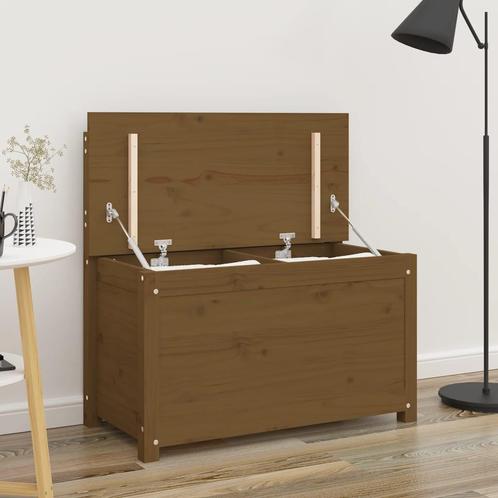 vidaXL Bankje 80x41x77 cm massief grenenhout honingbruin, Huis en Inrichting, Banken | Bankstellen, Nieuw, Minder dan 150 cm, Hout