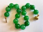 18 Karaat (750) Goud - Groene jade uit Birma - Armband