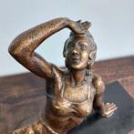 sculptuur, Ballerina - 29 cm - Gepatineerd brons - 1920, Antiek en Kunst, Kunst | Designobjecten