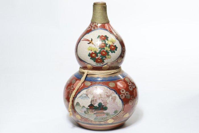 Vaas - Satsuma-porselein kalebasvormige vaas met motief van, Antiek en Kunst, Antiek | Overige Antiek