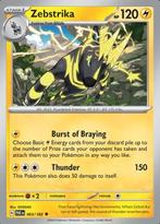 Zebstrika 063/182 reverse holo Paradox Rift, Hobby en Vrije tijd, Verzamelkaartspellen | Pokémon, Ophalen of Verzenden, Nieuw