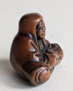 Mediterende Daruma - Hout - Japan - Late Edo periode