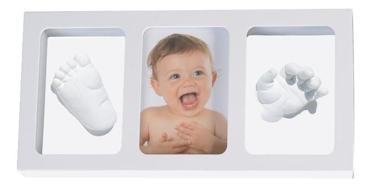 Cangaroo 3D Hand and Footprint Gipsafdruk Kit met Fotolijst, Kinderen en Baby's, Overige Kinderen en Baby's, Nieuw, Verzenden
