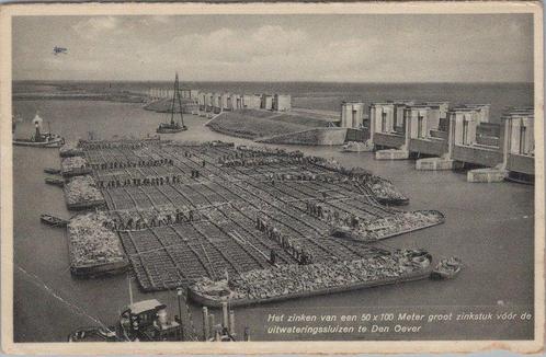 DEN OEVER - Het Zinken van een 50 x 100 Meter groot Zinks..., Verzamelen, Ansichtkaarten | Nederland, Verzenden