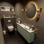 MONDIAZ FOWY toiletmeubel 120cm kleur army. Waskom positie, Ophalen of Verzenden, Nieuw, Bad