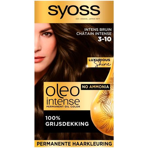 Syoss Oleo Intense 3-10 Intens Bruin Haarkleuring, Sieraden, Tassen en Uiterlijk, Uiterlijk | Haarverzorging, Nieuw, Verzenden