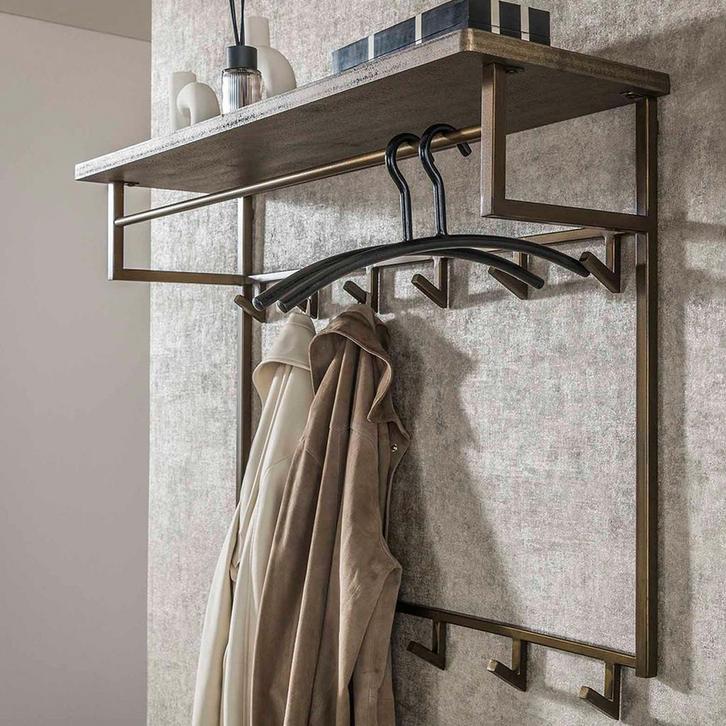 *WOONWINKEL* Grote Kapstok Brons Metaal, Huis en Inrichting, Woonaccessoires | Kapstokken, Nieuw, Verzenden