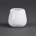 Whiteware Kleine witte porselein melkkan (12 stuks), Verzenden