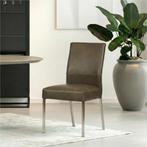 Set van 6 Leren eetkamerstoelen Real - Granada Ash, Ophalen of Verzenden, Nieuw, Leer