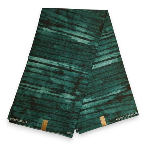 Afrikaanse stof - Groene Fade - Polycotton, Hobby en Vrije tijd, Stoffen en Lappen, Nieuw, Ophalen of Verzenden