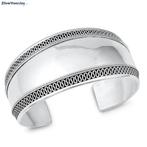 Zilveren klemarmband Bali design 32 mm, Sieraden, Tassen en Uiterlijk, Armbanden, Nieuw, Zilver, Zilver, Verzenden