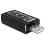 DeLOCK USB-A - 3,5mm Jack / Mini Toslink headset, Audio, Tv en Foto, Nieuw, Ophalen of Verzenden
