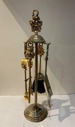 Openhaard accessoire - Verzilverd metaal - Maritiem haardset, Antiek en Kunst